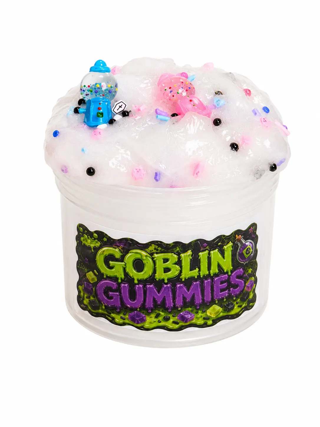 Goblin Gummies Jelly Cube Slime, 8 oz Stress Relief Novelty Toy