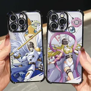 Digimon Angemon Gabumon Phone Case for iPhone 17 Air 16 15 14 13 12 11 Pro Max Plus Samsung S26 S25 S24 S23 S22 Plus Ultra Anti-drop  Cover