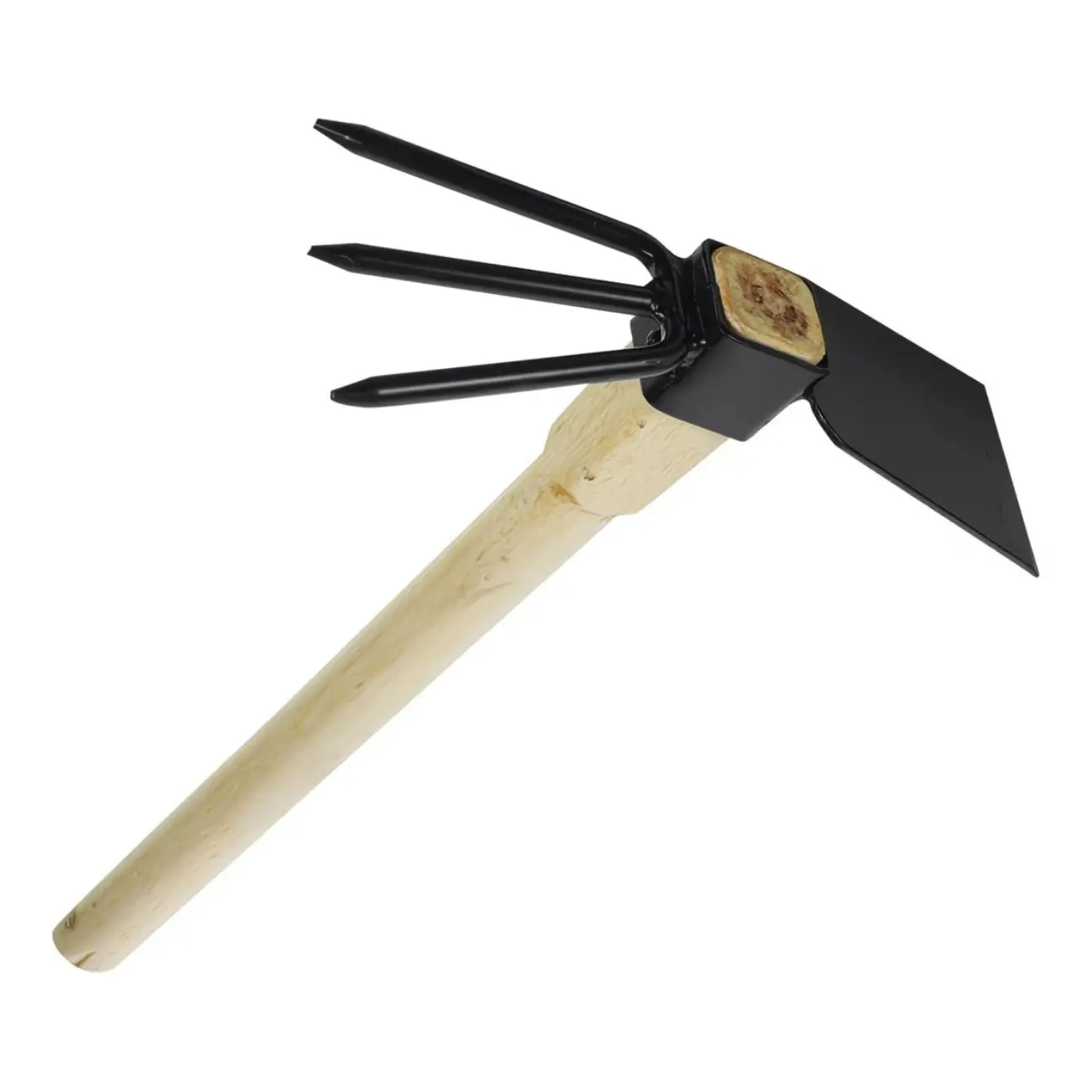 Multifunctional Dual Headed Hoe,Garden Tool, Stainless Steel Hoe and Cultivator, Wood Handle Double Sided Cultivator Tool for Digging Loosening Soil Weeding