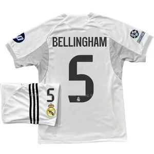 Real Madrid 25/26 Home Football Kit, Soccer Jersey and Shorts Set