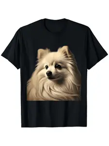 Men'S T-Shirt Inspired by Pomeranian Spitz - Ideal for Casual And Sporty Wear, Great for Outdoor Events, Gatherings, And More - Available in Sizes S to XXXL, Lightweight, Breathable, And Machine Washable