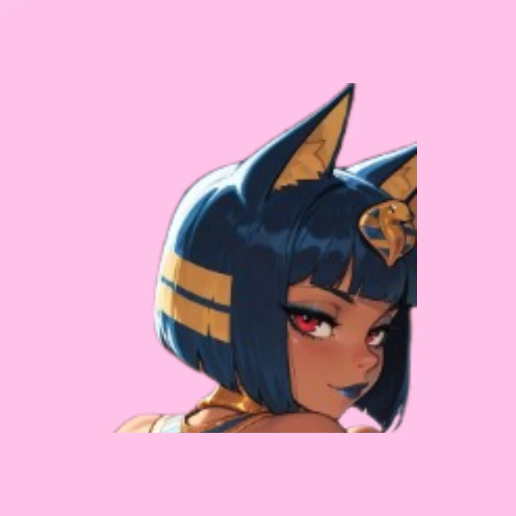 Ankha Cute 10 Car, Phone Sticker – Kiss-Cut Vinyl Decal for Laptop & Hydro Flask, Full Body Sticker