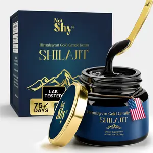 Not Shy Himalayan Gold Grade Shilajit Resin 150 Servings 400mg 75% Fulvic Acid 85 Minerals High Altitude 18000 ft Source Hi Potency for Muscle Building Stamina Lab Tested for Men Women