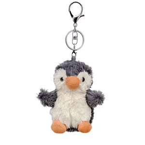 Cute Penguin Plush Keychain for Backpack, Handbag Keychain, 4.5 Inch Penguin Bag Charms, Key Chain Accessories for Women Cat Gift, Soft Keychain