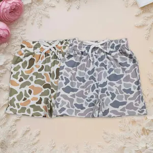 Casual Southern Camo Pockets Shorts for Baby Boys & Youth Siblings, Kids' Boys' Bottoms Clothing