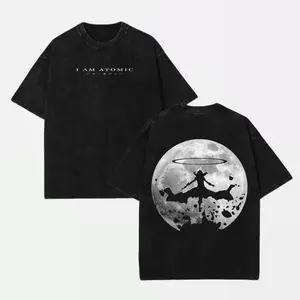 I AM ATOMIC - Inspired by The Eminence in Shadow Cid Kagenou, Anime Double Printed Vintage Washed Unisex Oversize Manga Heavyweight Cotton T-shirt, Gift for Anime Fans