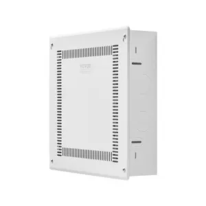VEVOR Structured Media Enclosure, 14-Inch, Recessed in-Wall Media Box with Cover, Wall-Mount Cable Management Box Kit, Structured Wiring Multi-Media Cabinet, Cold-Rolled Steel, for TV Home Theater