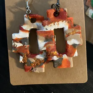Pumpkin Spice Clay Earrings