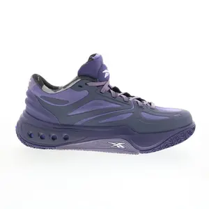 Reebok Engine A Mens Purple Synthetic Lace Up Athletic Basketball Shoes