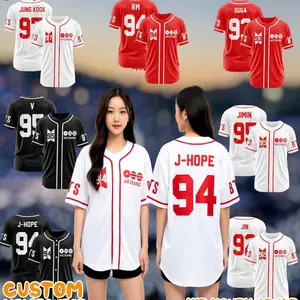 Kpop Baseball Jersey 2026, Custom Fan Merch Shirt, Personalized Name Number Jersey, Concert Outfit Gift