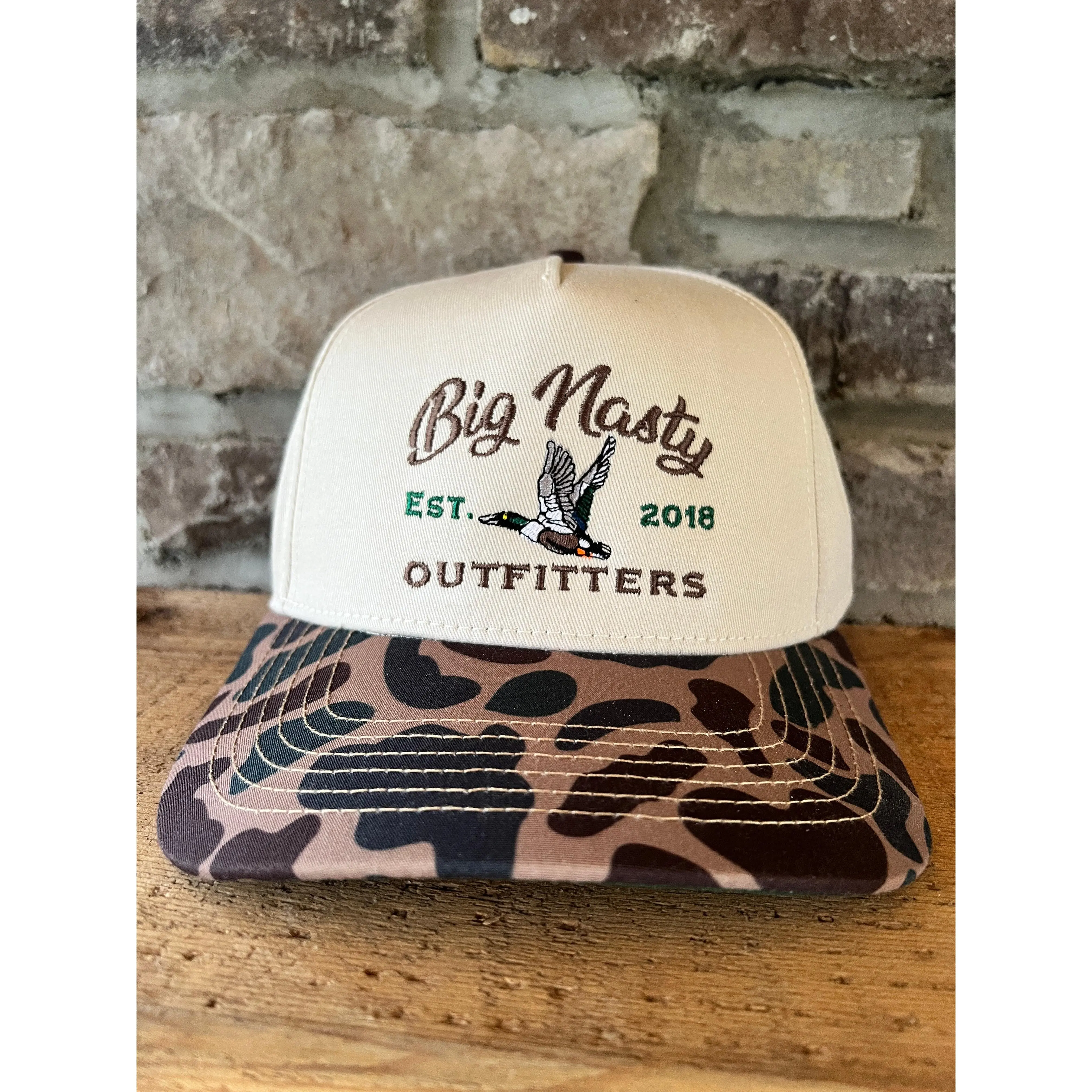 Big Nasty Flying Shoveler Old School Camo Hat