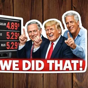 We Did That Anti-Trump Sticker/Magnet, Trump gas pump stickers - Political Humor, Vinyl Decals