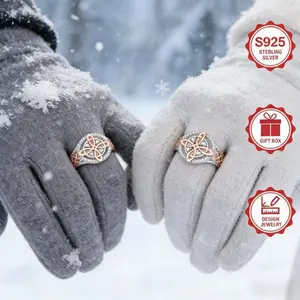 Date Essential S925 Silver Celtic Knot Ring - Rose Gold Zircon Women’s Dainty Ring Date Essential S925 Silver Celtic Knot Ring - Rose Gold Zircon Women’s Dainty Ring