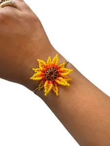 Handmade Embroidery Bracelet – Colorful Boho Woven Jewelry