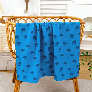 100x100cm Ultra Soft Muslin Swaddle Blanket, Breathable Baby Wrap for Newborns, Multi-Color Options
