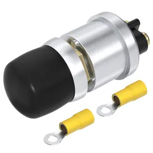 DaierTek Push Button Starter Switch 12V / 24V Waterproof Push Start Button 50A Heavy Duty Momentary Weatherproof for Horn Engine Car Truck Tractor Boat