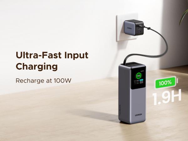 UGREEN Nexode Power Bank 20000mAh 165W with Built-in Retractable USB C Cable Laptop Travel Portable Charger, 100W Input, Fast Charging for MacBook Pro/Air/iPhone 17 16/iPad Pro/Galaxy S25 Ultra/Dell/HP and More TikTokShopBlackFriday ,TikTokShopHolidayHaul UGREEN Nexode Power Bank 20000mAh 165W with Built-in Retractable USB C Cable Laptop Travel Portable Charger, 100W Input, Fast Charging for MacBook Pro/Air/iPhone 17 16/iPad Pro/Galaxy S25 Ultra/Dell/HP and More TikTokShopBlackFriday ,TikTokShopHolidayHaul