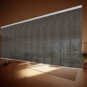 Tweed 12-Panel Panel Track 140"-260"W, Panel width 23.5" - 40% LIGHT-FILTERING