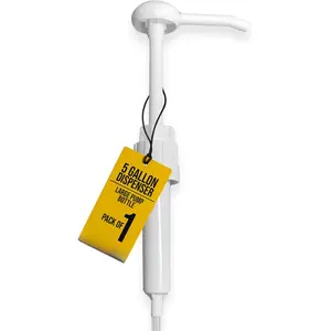 5 Gallon Pump Dispenser - Pump for 5 Gallon Bucket, Jug, Bottle, Large Container -  for Shampoo & Conditioner, Laundry Detergent, Snow Cone Syrup, Bleach Liquid, Oil & More (Pack of 1)
