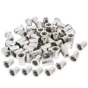 50 count M5 Rivet Nuts Stainless Steel Threaded Rivet Insert Nuts Rivnuts Nutsert M5-0.8mm