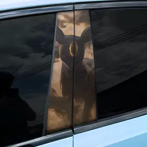 Set of 2 Waterproof Pokemon Car B-Pillar Vinyl Decals for Both Sides - Stylish Decorative Stickers & Scratch Covers for Your Car!