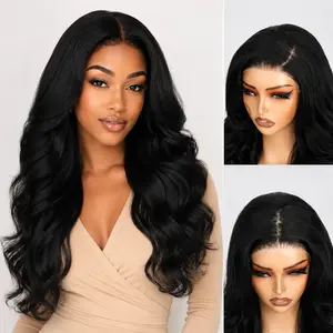 Auvzy 4X6 Glueless Lace Front Wig Body Wave Synthetic Wig Pre Plucked Hairline 24inch Natural Density 3D Dome Cap Beginner Friendly Vacation Hair for SummerWins #TikTokShopDealsforYouDay s