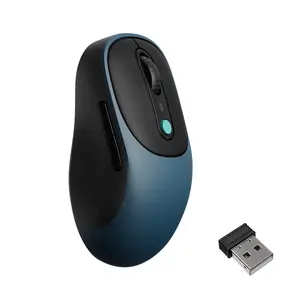 Keychron BM24 Silent Wireless Mouse, Quiet Click Best Value Mouse with 3-Mode Bluetooth 5.2/2.4GHz/USB-C, 1000Hz Polling, PAW3212 Sensor, Ergonomic 81g Lightweight Design, 120H Battery, DPI Button for Office & Laptop