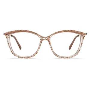 Women's Nature Walk Soft Square Reading Glasses with Anti-Blue Light & UV400, Includes Lanyard & Case Clear Gift Pouch