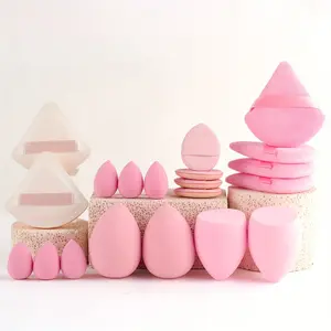 Pink 20&35 Pcs Makeup Brush Set with High Quality Makeup Bag, 18 High Quality Makeup Brushes, 6 Puffs, 4 Finger Beauty Eggs, 4 Blending Sponges - Professional Complete Foundation Blush Eyeshadow Makeup Set, Makeup Supplies for Makeup Artist