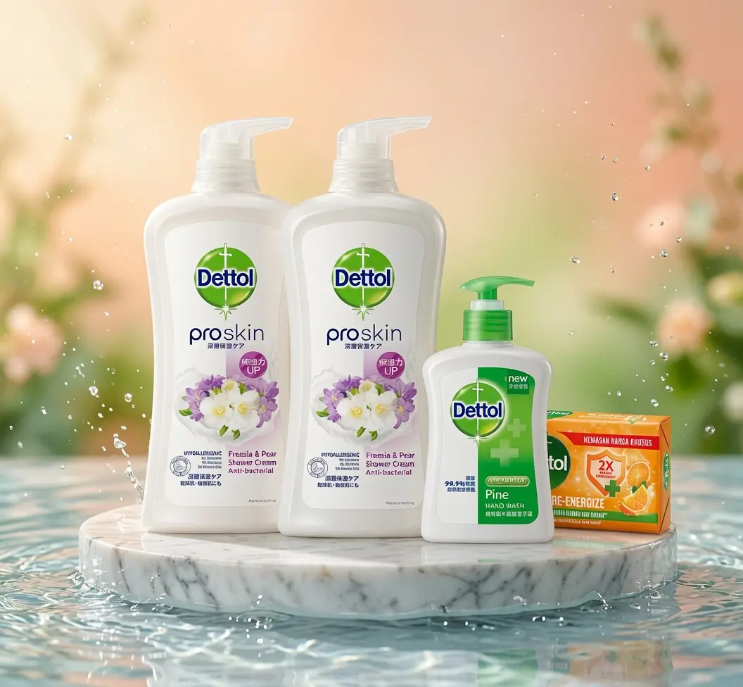 Dettol Hydrating Body Care Set | 2-Pack Freesia & Honey Pear Body Wash Cleanser (32.08 oz) & Pine Hand Soap | Moisturizing Multi-pack, Moisturizer, Skin