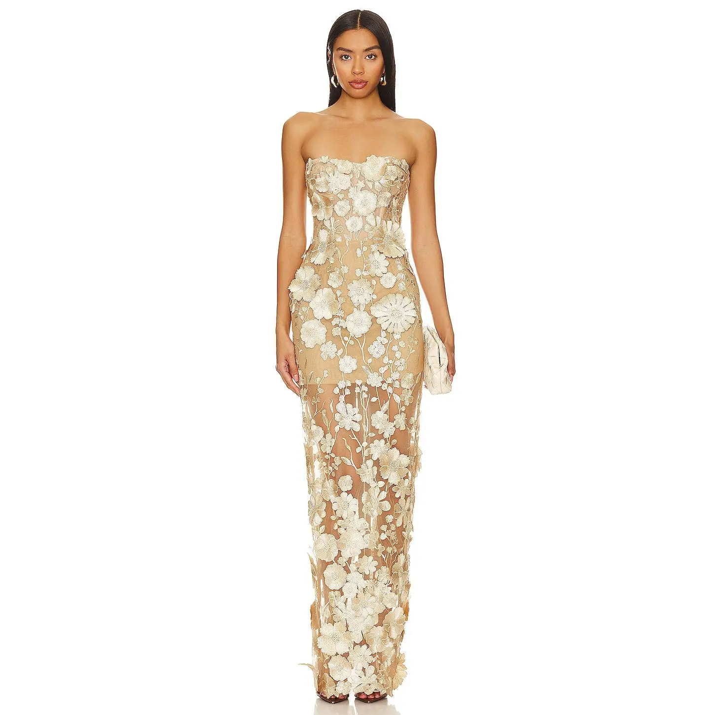 Bronx and Banco Jasmine Maxi Dress in Gold & Floral - TikTok Shop