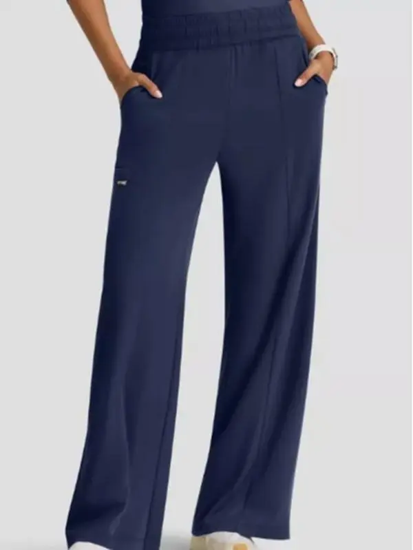 Grey's Anatomy by Barco Emerge Emerson Women's 5-Pocket STRETCH High-Rise Wide Leg Scrub Pants