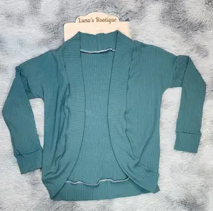 Dark Teal Cocoon Cardigan