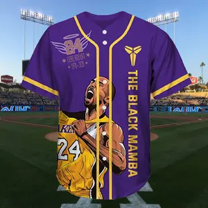Kobe Bryant Mamba Spirit Stays With Us Forever Personalized Baseball Jersey Baseball Jersey Shirt Summer Shirt Gift For Him Gift For Her Father Gift Mother