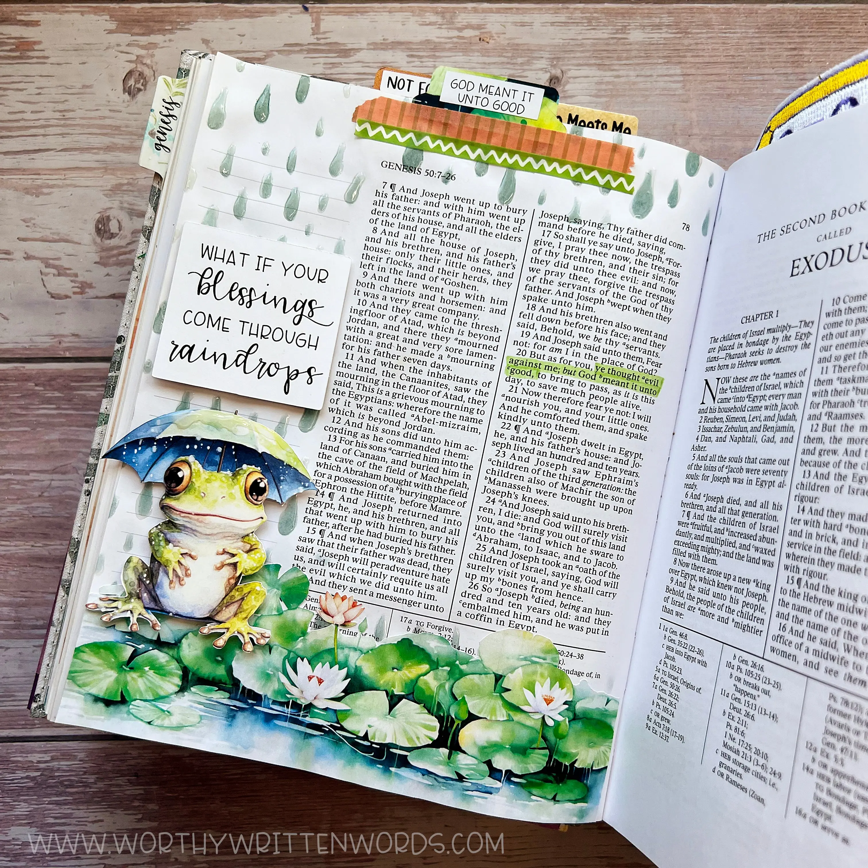 What if Our Blessings Come Through Raindrops Page Kit