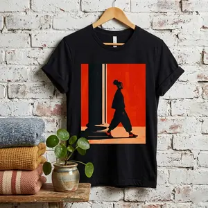Girl Walking Shirt Afro Style Shirt Unisex