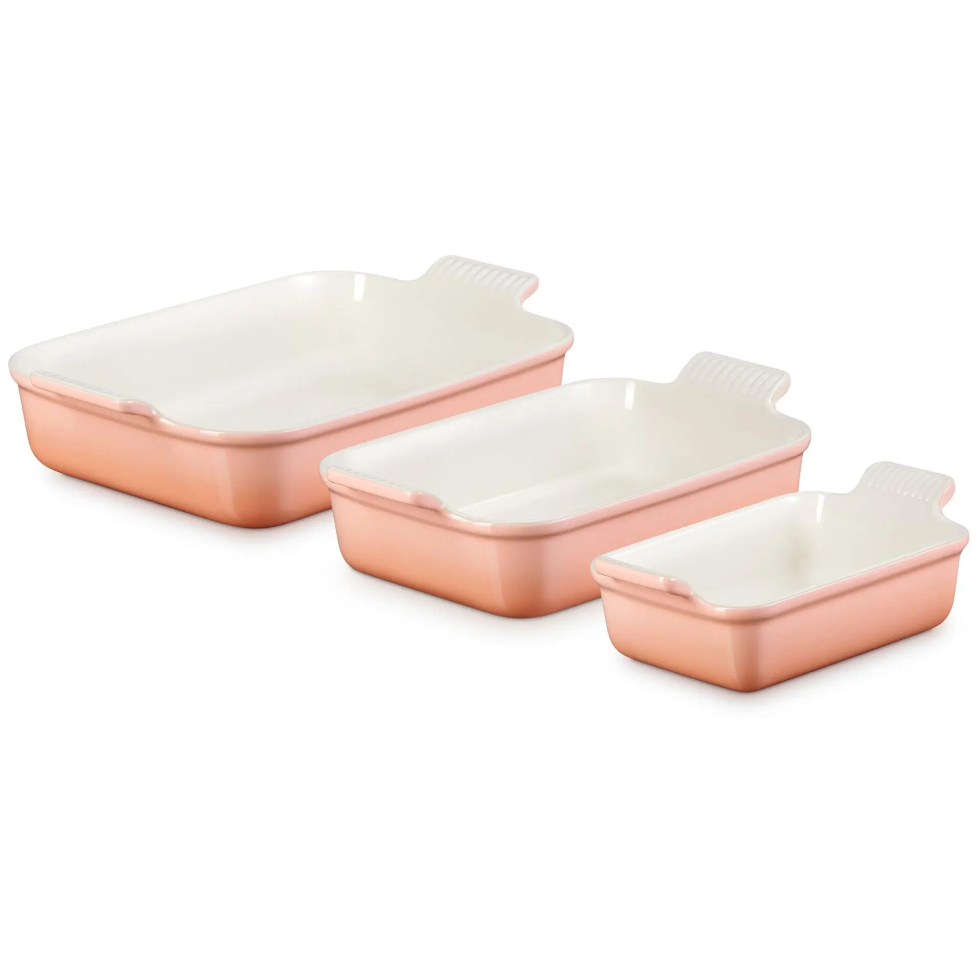 Le Creuset Set of (3) Heritage Rectangular Bakig Dishes