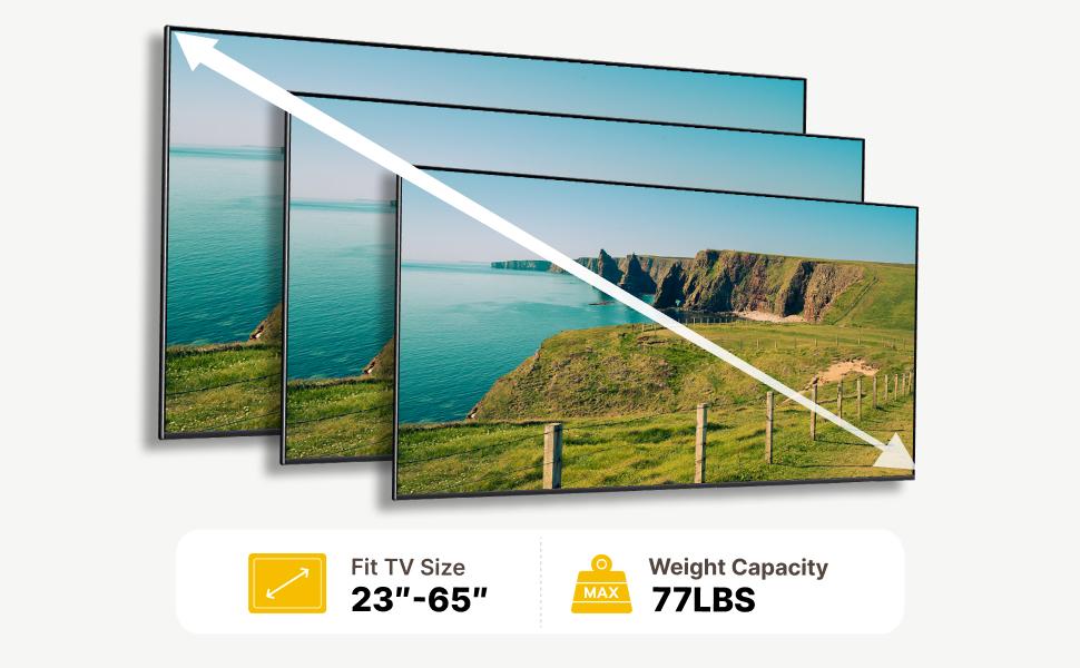 monTEK Adjustable Full Motion TV Wall Mount - 13-120 in Flat & Curved TVs, Living Room Modern Articulated Arm Bracket, Max VESA 900x600mm, 265 lbs Max Load, Easy Install, Swivel-Tilt