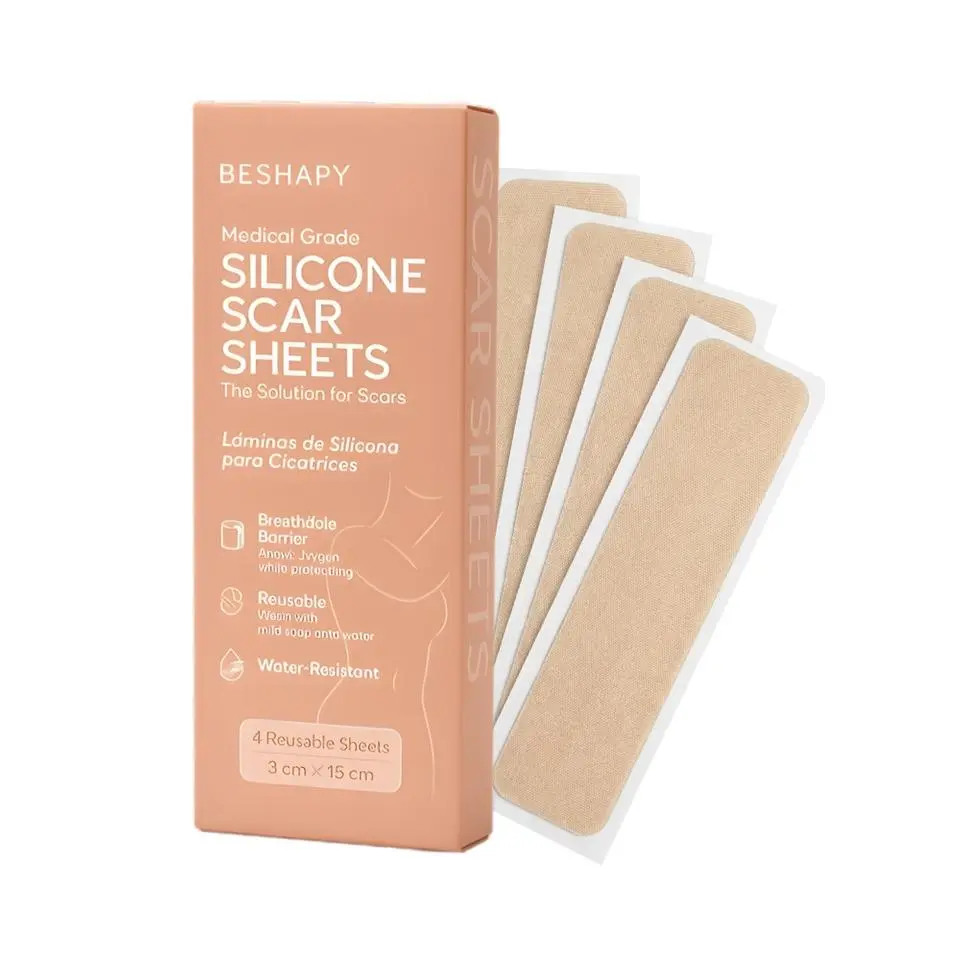 SNATCHED BODY Silicone Scar Sheets | 4 Reusable 3cm x 15cm Pads | Skin Smoothing & Protection SNATCHED BODY Silicone Scar Sheets | 4 Reusable 3cm x 15cm Pads | Skin Smoothing & Protection