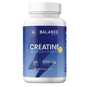 Creatine Monohydrate, 3000mg Per Serving, 120 Capsules, Non-GMO, Lab Tested, GMP Certified, Made in USA