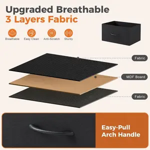 TikTok 9-Drawer Dresser with Metal Frame and Stable Inserts Portable Wardrobe