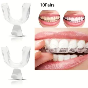 10 Pairs Clear Mouth Guard for Grinding Teeth, Reusable Mouth Guard for Sleep, Sports & Outdoor Gear, Adult Gym Accessory, Boyfriend Gift