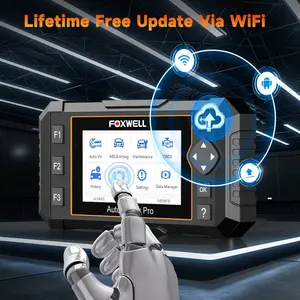 FOXWELL NT650 PRO OBD2 Scanner Bidirectional Diagnostic Scan Tool with 26+ Resets, Injector Coding, DPF, SAS/EPB/TPMS/Oil Reset, OBDII Code Reader Automotive Diagnostic Analyzer, Lifetime Free Update