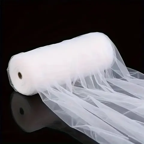 1 Roll 50 Yards Sheer Curtain Panel, Sheer Design, High Elasticity Fabric for DIY Wedding Decor, Handwashable Sheers for Privacy & Diffusion, High Stretch Fabric, Home Textile