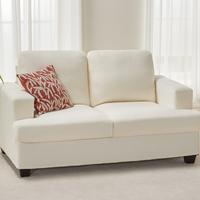 Bouclé-Offwhite Loveseat