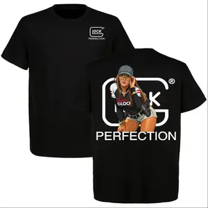 "Graphic T-shirt Limited Edition Glock Girl Team Perfection Tee, Tactical Style Shirt, Made in USA, Full Colour, Unisex Casual Summer Top, Streetwear, Shooting Range, Gun Enthusiast Gift, Outdoor Apparel"