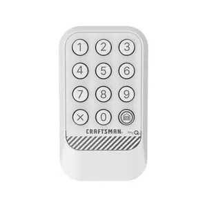 Chamberlain 5063270 Wireless Keyless Entry - 1-Door, Illuminated Buttons, 0.47 lbs, Batteries Included, Value-Packed, Durable - Compatible with Chamberlain, Liftmaster & Craftsman Garage Doors, White