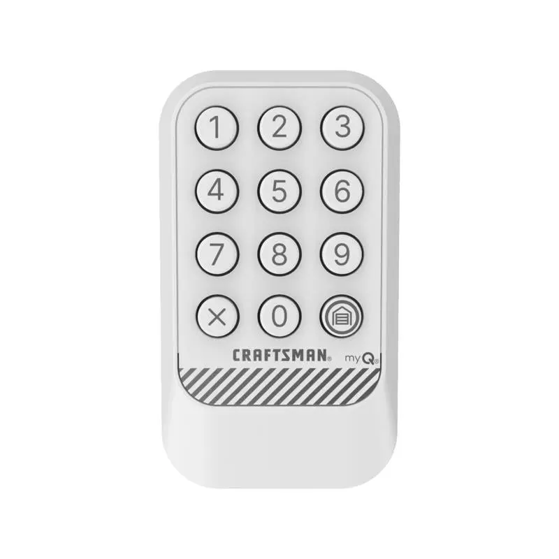Chamberlain 5063270 Wireless Keyless Entry - 1-Door, Illuminated Button Panel, 0.47 lbs, Batteries Included, Convenient, Durable, High Performance - Compatible with Liftmaster & Craftsman Garage Doors, White, Enhancing User Experience, Excellent Performan