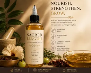 Sacred Lengths Ayurvedic Hair Growth Oil