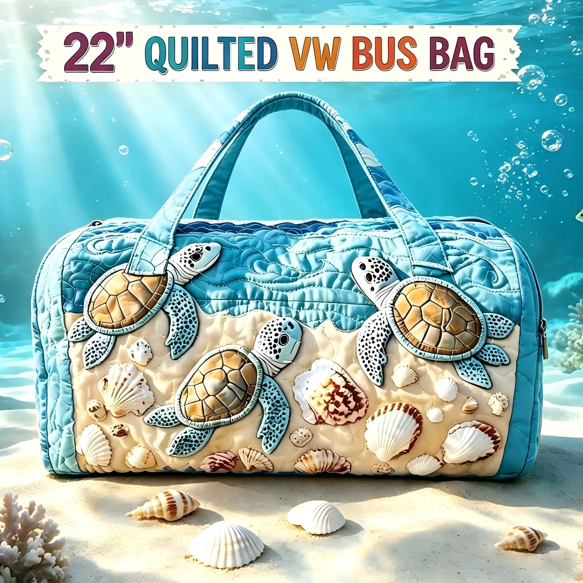 Women's Quilted Tote Bag with Gradient Melted Lip Pattern, Gemstone Accents, Star Patterns - Large-Capacity Gym, Weekend Travel Shoulder Overnight Bag